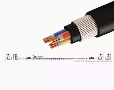 Insulation & Sheathing line for Power cables