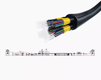 Sheathing lines for Optical fibre cables
